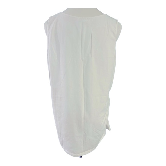 VENUS White Side Ruched Tank Top - Picture 2 of 4